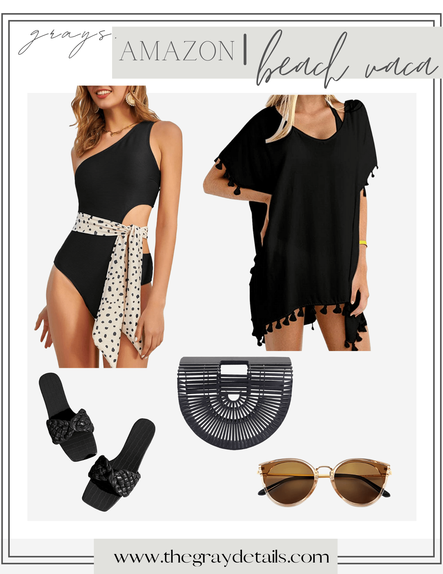 Best Swimwear Brands on Amazon the gray details