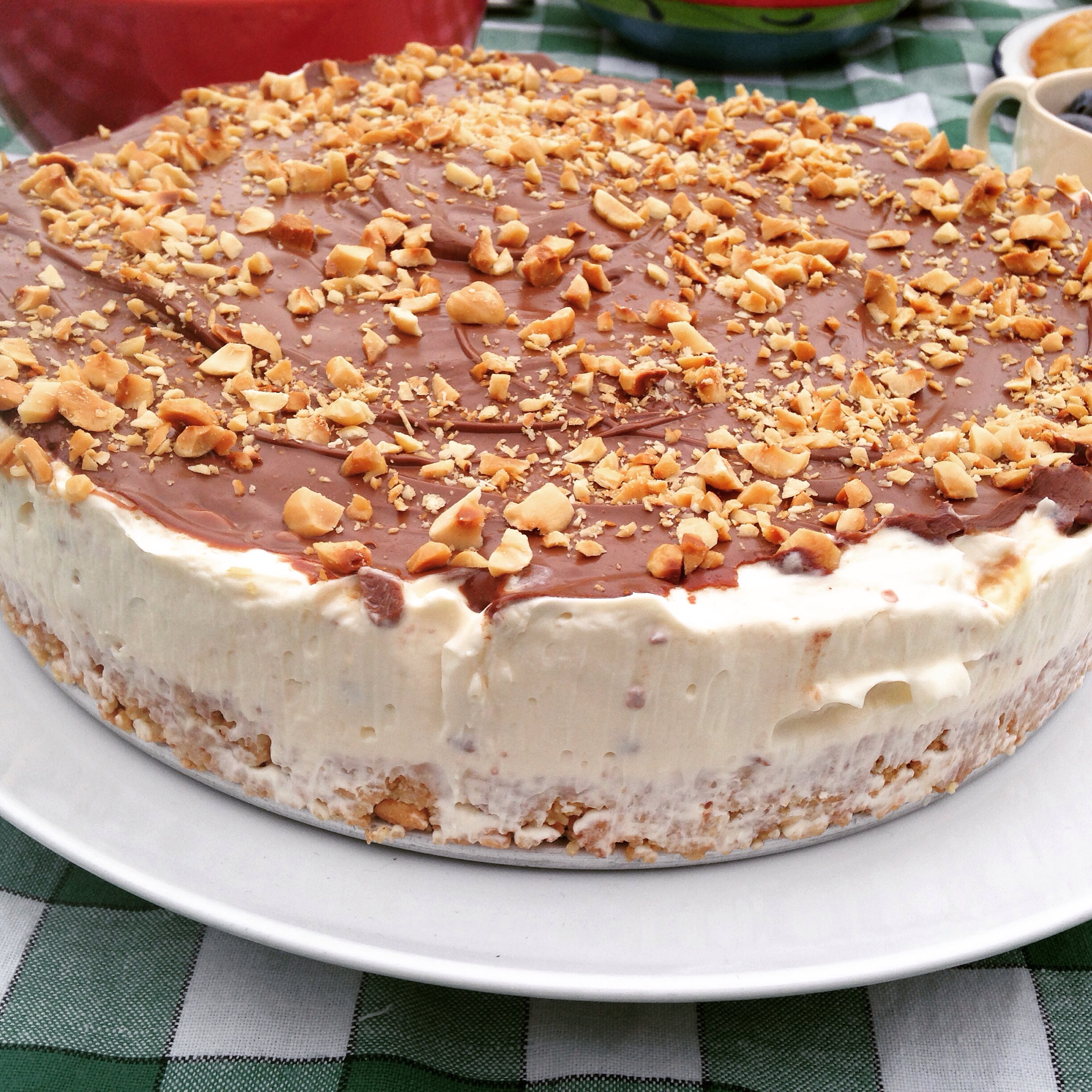 Chocolate &hazelnut cheesecake The Great British Bake Off The Great