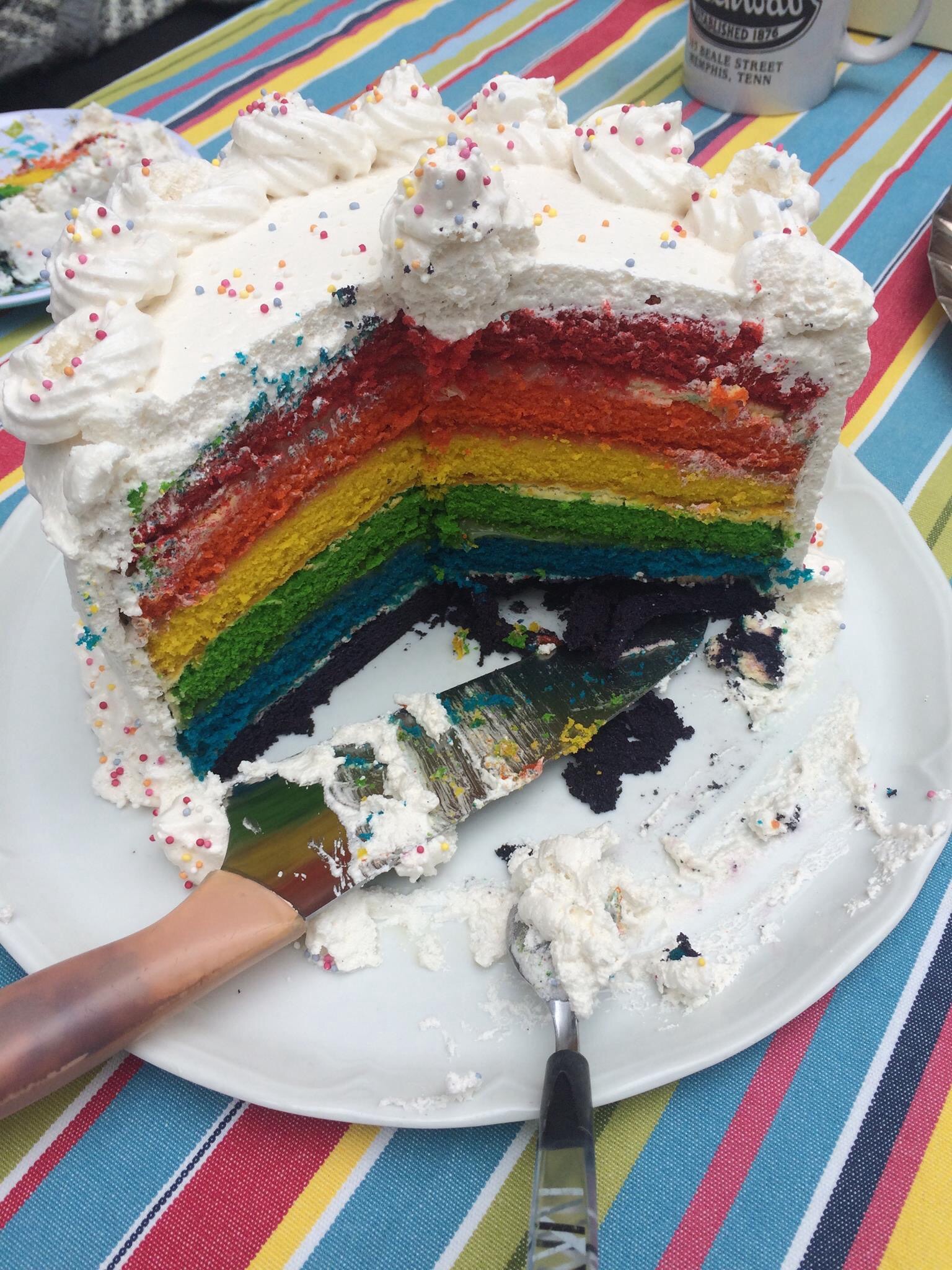 Rainbow cake The Great British Bake Off The Great British Bake Off