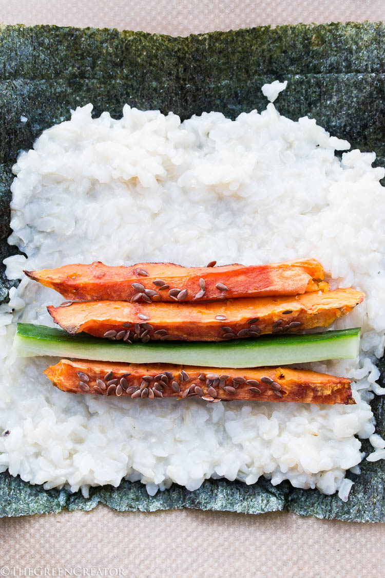 Roasted Sweet Potato Sushi