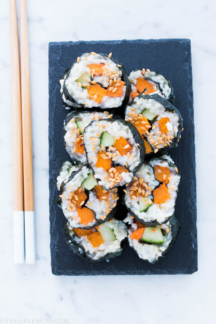 Roasted Sweet Potato Sushi