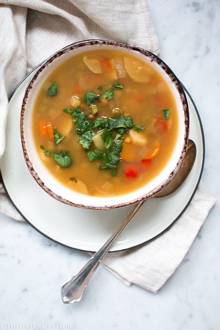 Veggie Split Pea Soup (in the Instant Pot)