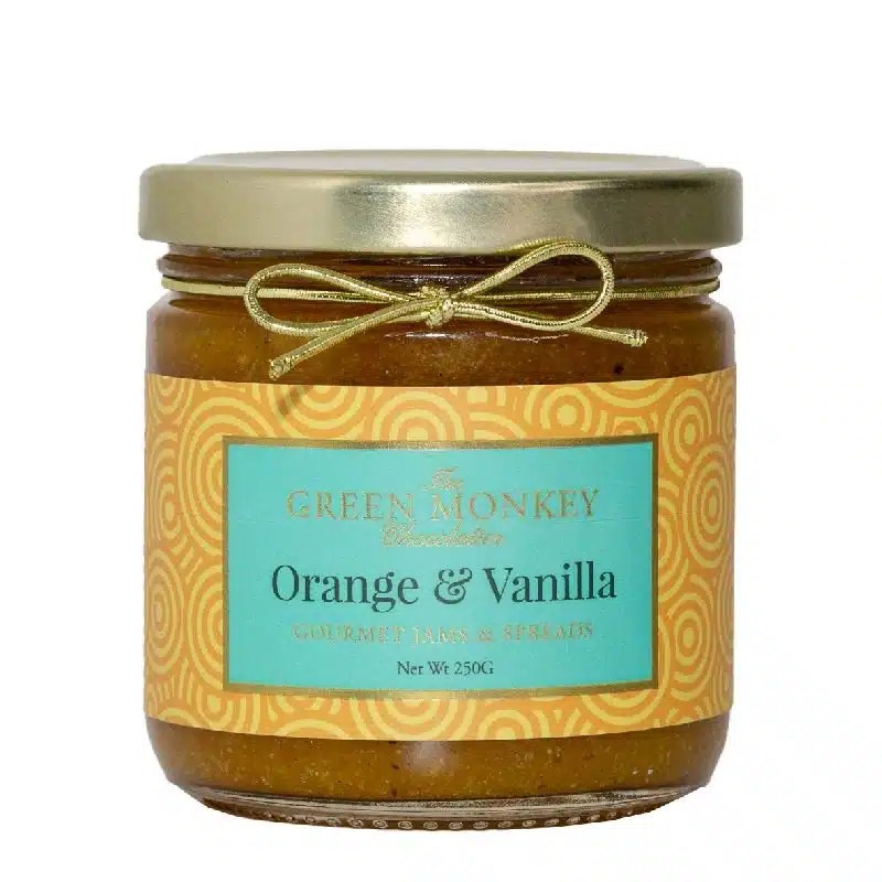 Orange & Vanilla Jam The Green Monkey Chocolatier