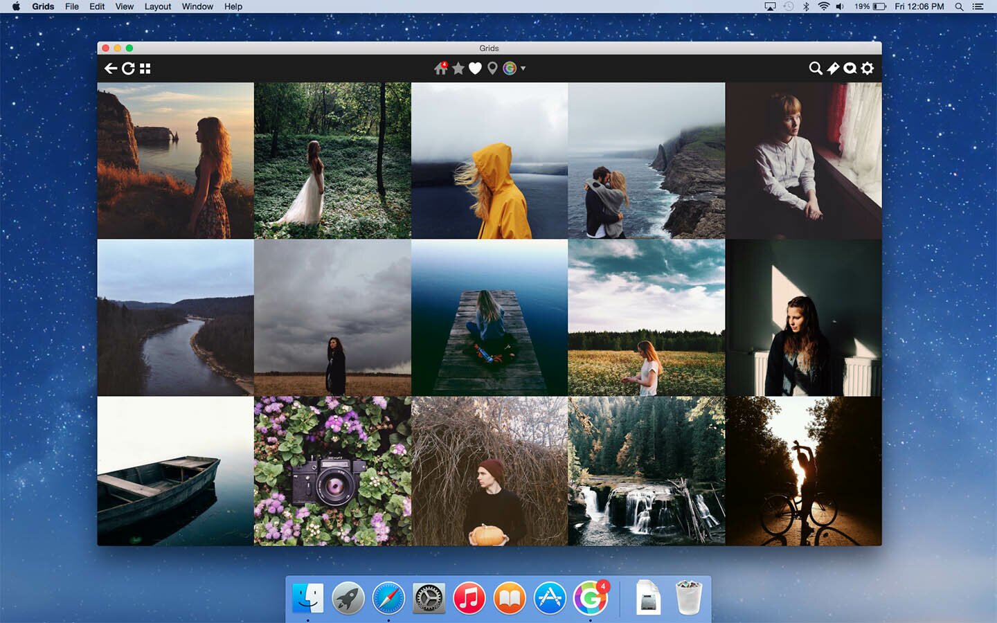 Grids Experience Instagram in beautiful way on your desktop