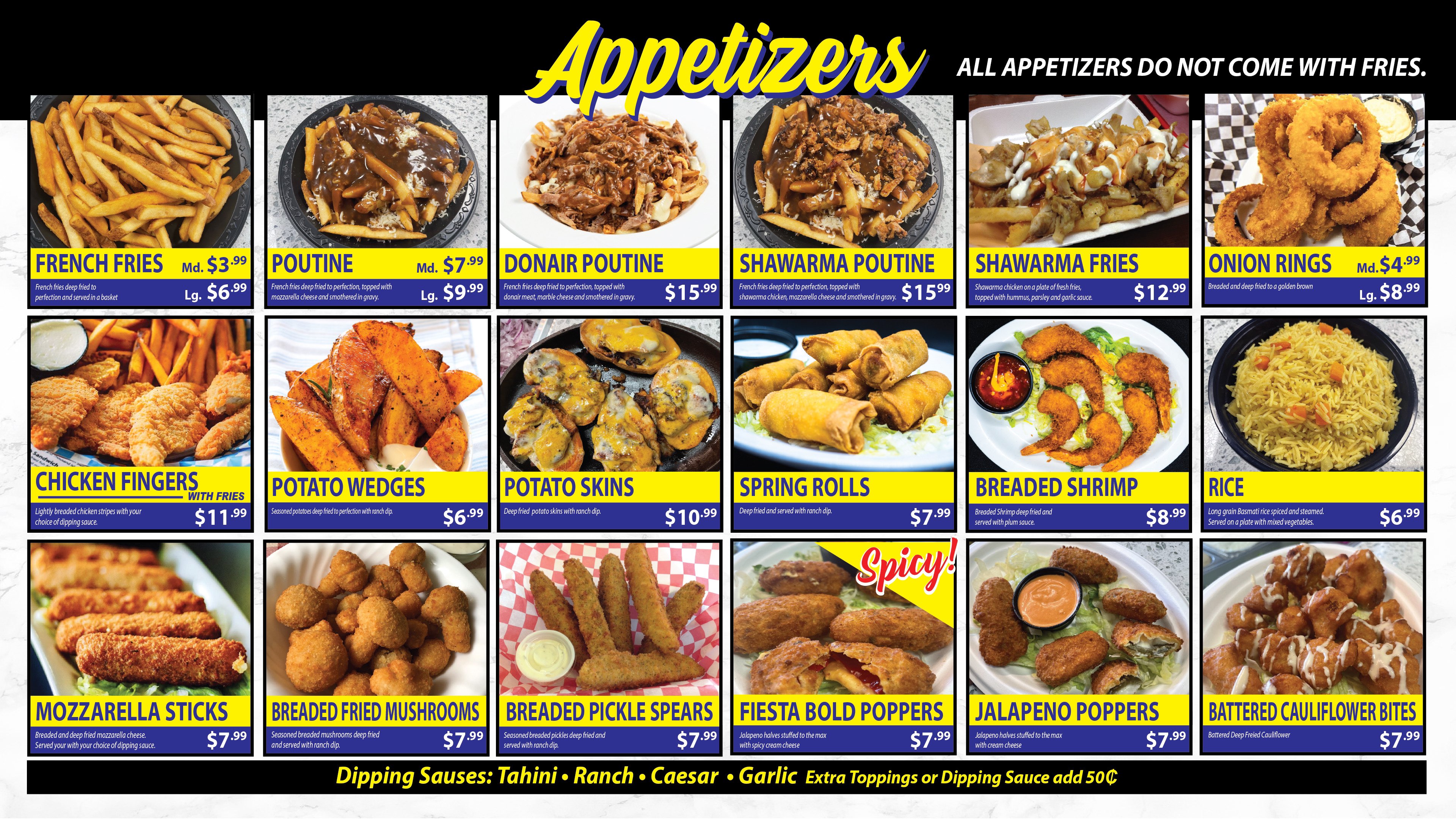 Menu The Grill & Wrap Restaurant