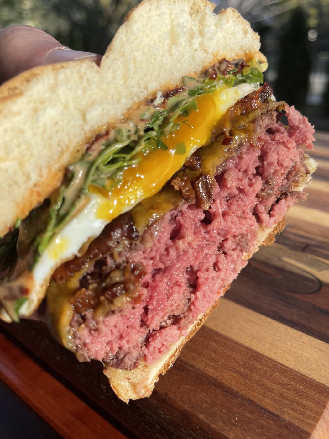 Bacon Egg and Cheese Pub Burger The Grill Dads