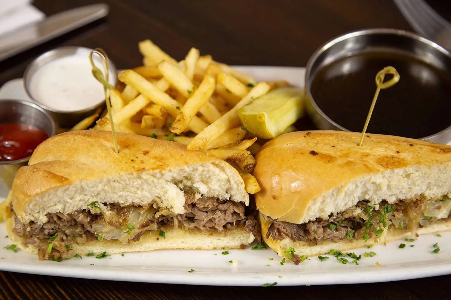 Prime Rib French Dip The Grill on Main in La Quinta