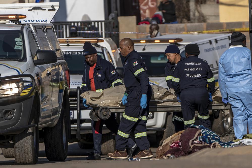 South Africa police say 15 killed in bar shooting in Soweto
