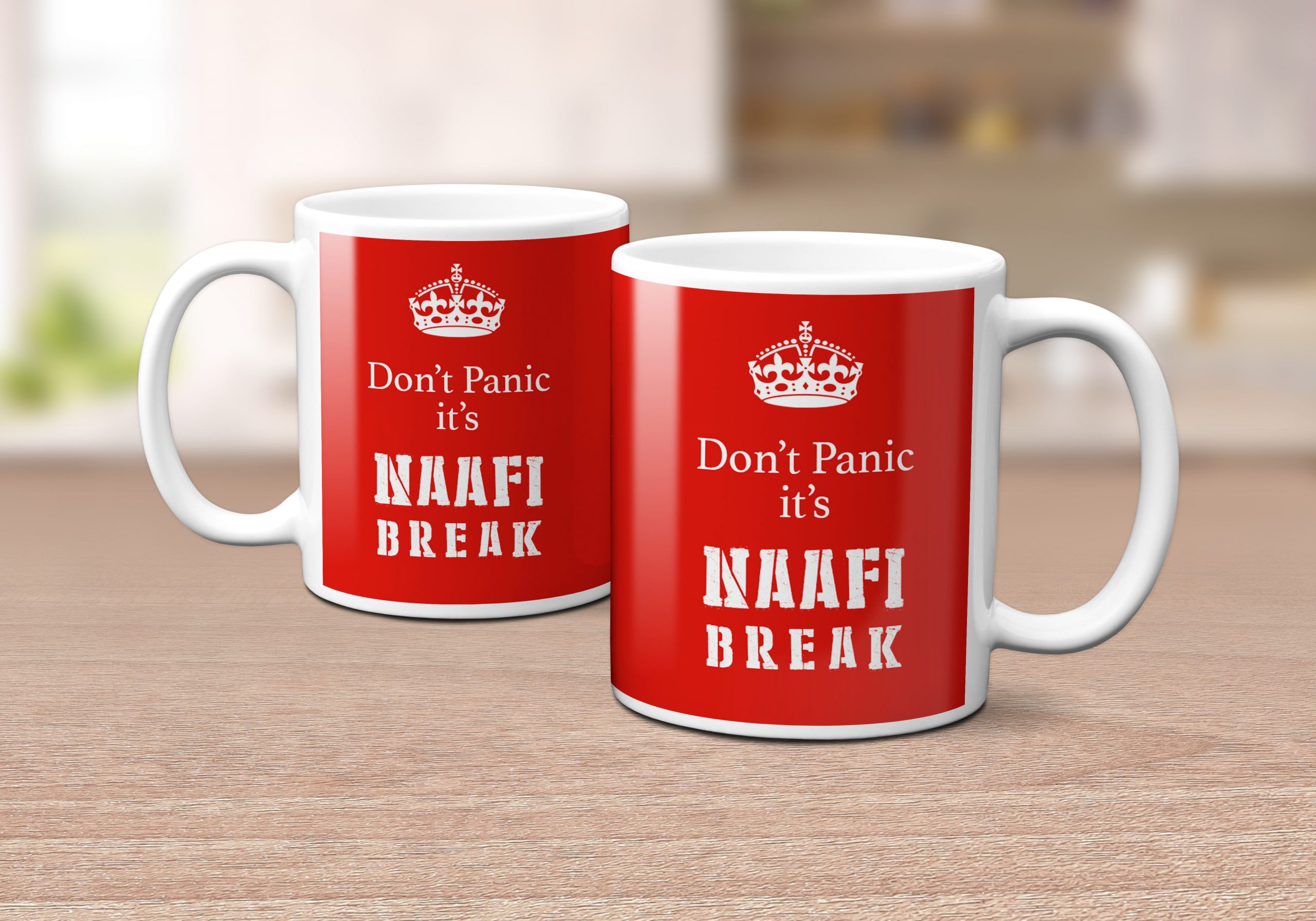 Don't Panic it's NAAFI Break 11 oz Ceramic Mug The Grumpy Old Veteran