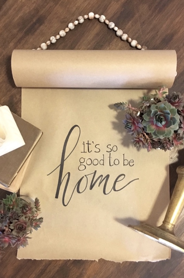 How To Make Your Own Scroll Sign The Guest Room