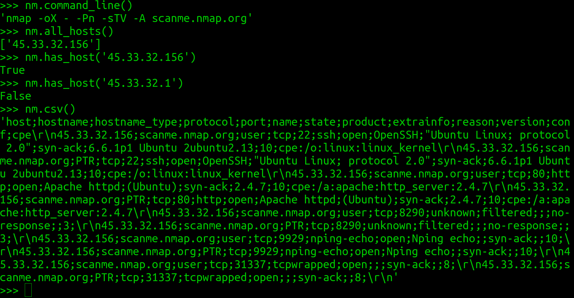 Integración de Python con Nmap Seguridad en Sistemas y Técnicas de