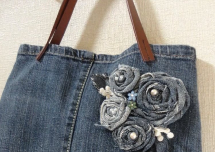 簡単 デニム コサージュ 作り方