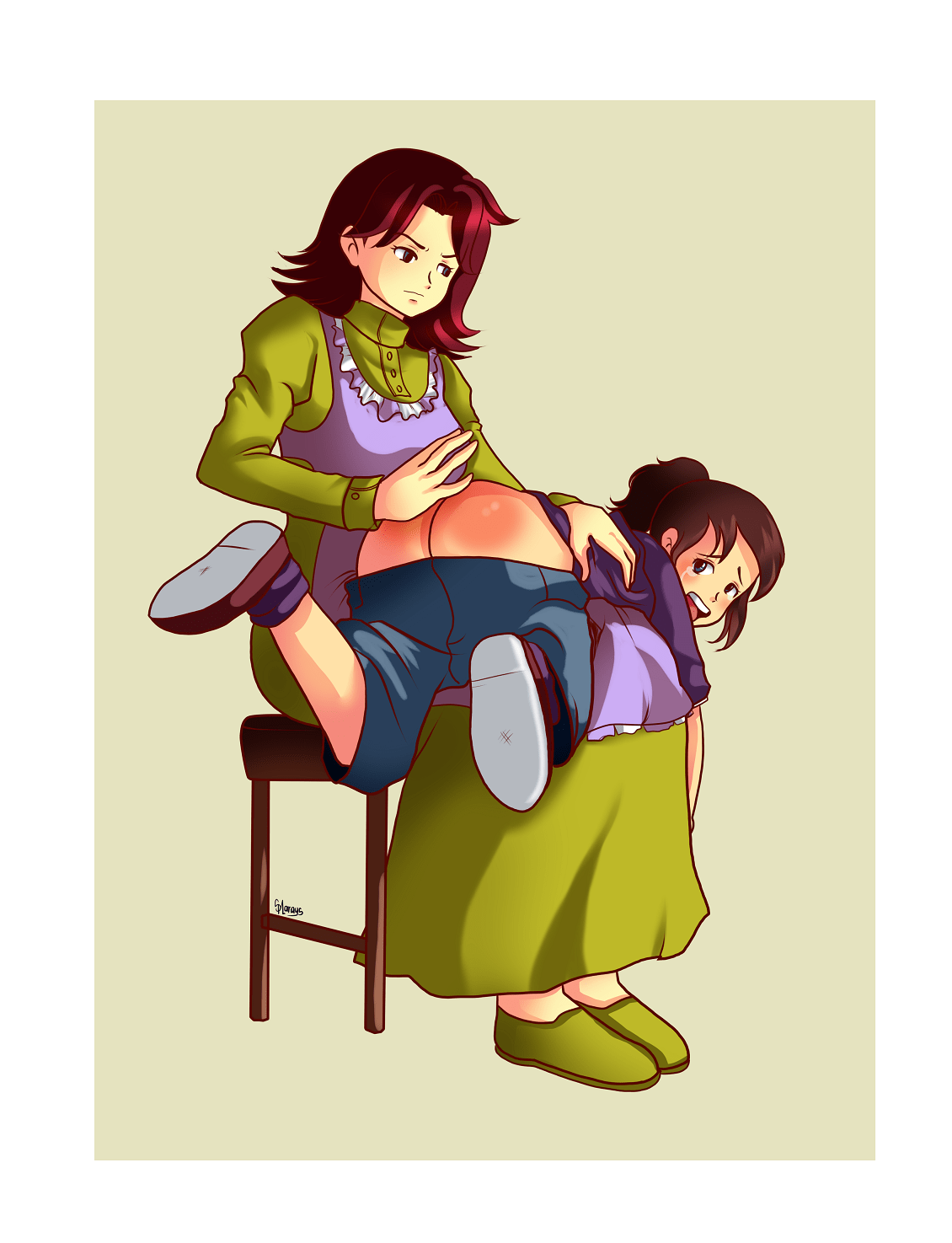 Handprints Spanking Art & Stories Page Drawings Gallery