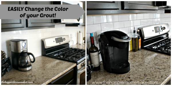 Gray kitchen wall backsplash tile ideas are the idea for a modern or contemporary space looking for something slightly different than stark white. Changing Grout Color A Subway Tile Update The Happier Homemaker