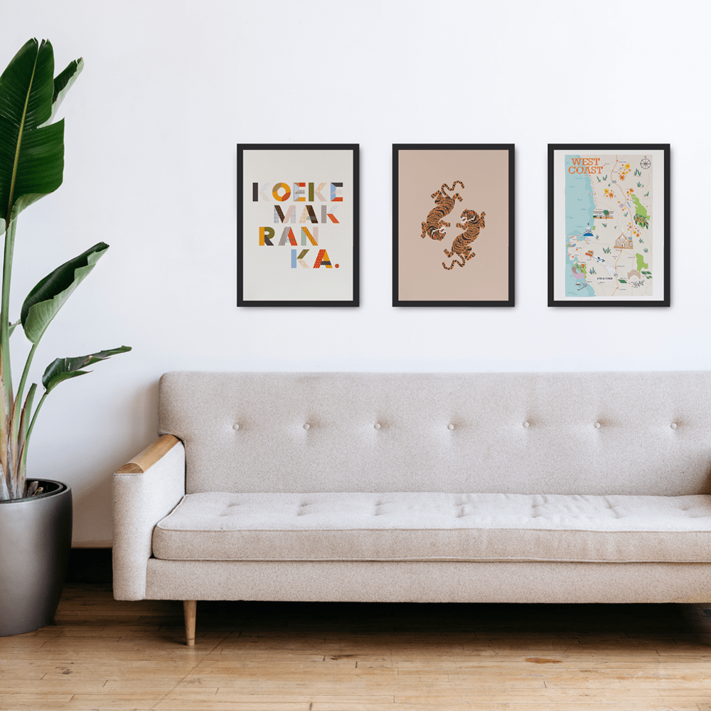 3 x A4 Wall Art Bundles The Happy Factory
