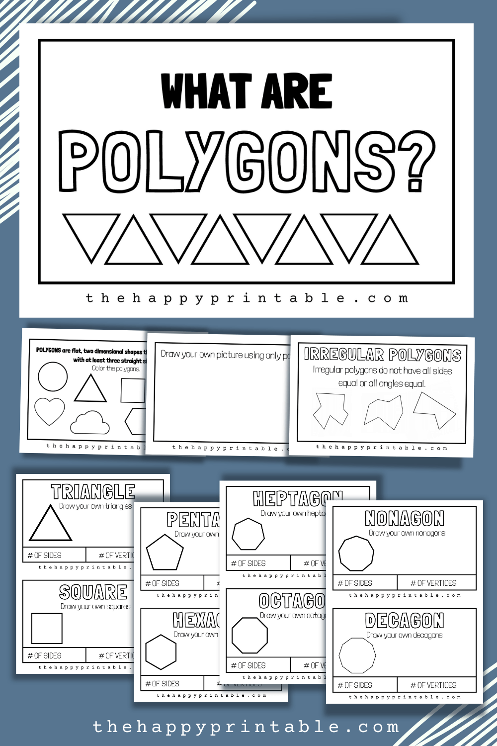All About Polygons A Printable Polygon Book The Happy Printable All About Polygons A Printable Polygon Book The Happy Printable