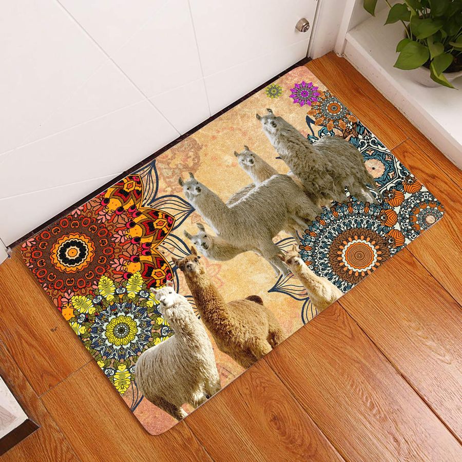 Amazing Llama Doormat The Happy Wood