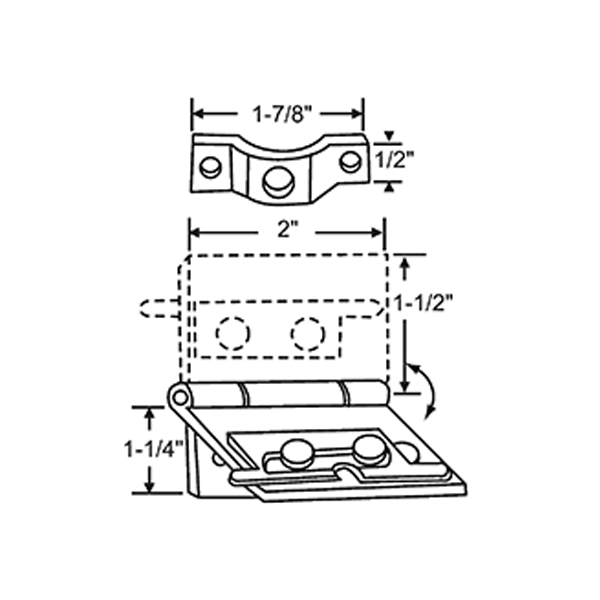 Aluminum Flip Down Lock SDS1426 Sliding Glass Door Security Add