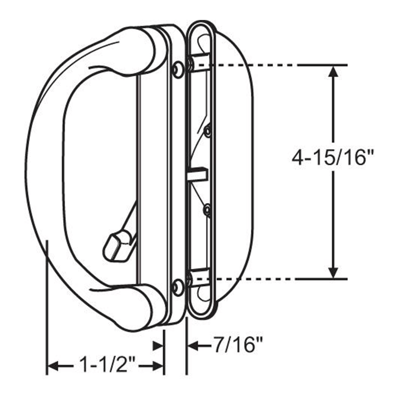 GENERAL IMPACT/MILGARD/ESW Interlock Involute 2Piece Handle SDH