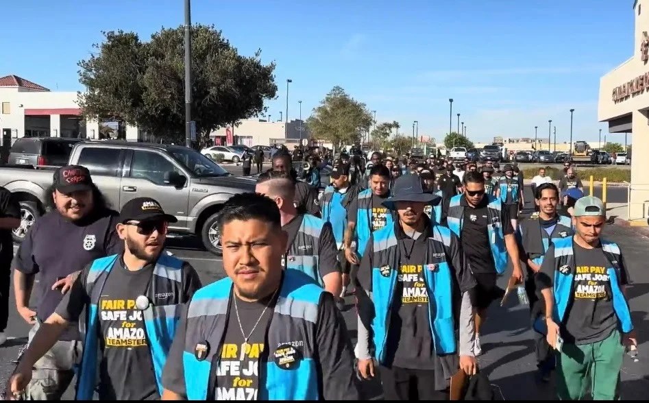 Hundreds of Victorville Amazon drivers demand union recognition The HD Post