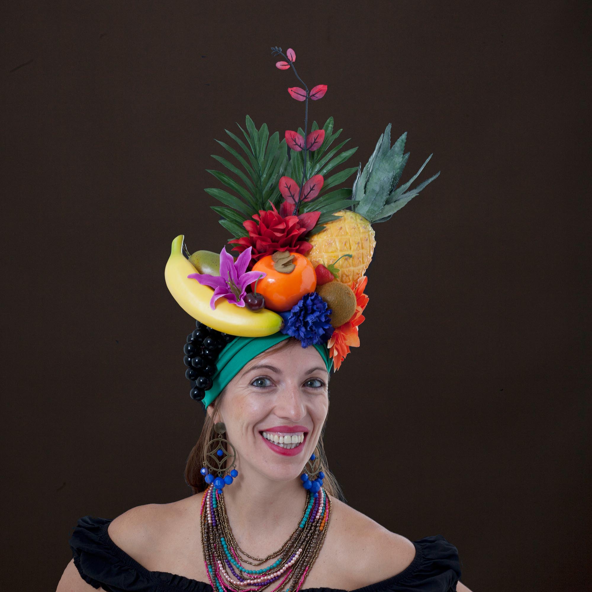 Carmen Miranda Pineapple Headdress theheadonista Carmen Miranda Pineapple Headdress theheadonista