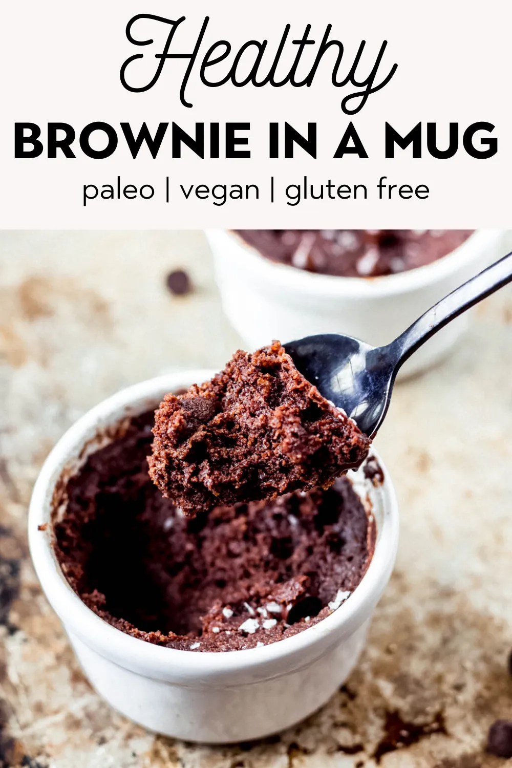 Healthy Brownie in a Mug (Paleo, Vegan, Gluten free) The Healthy