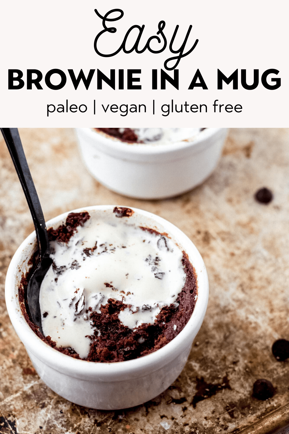 Healthy Brownie in a Mug (Paleo, Vegan, Gluten free) The Healthy