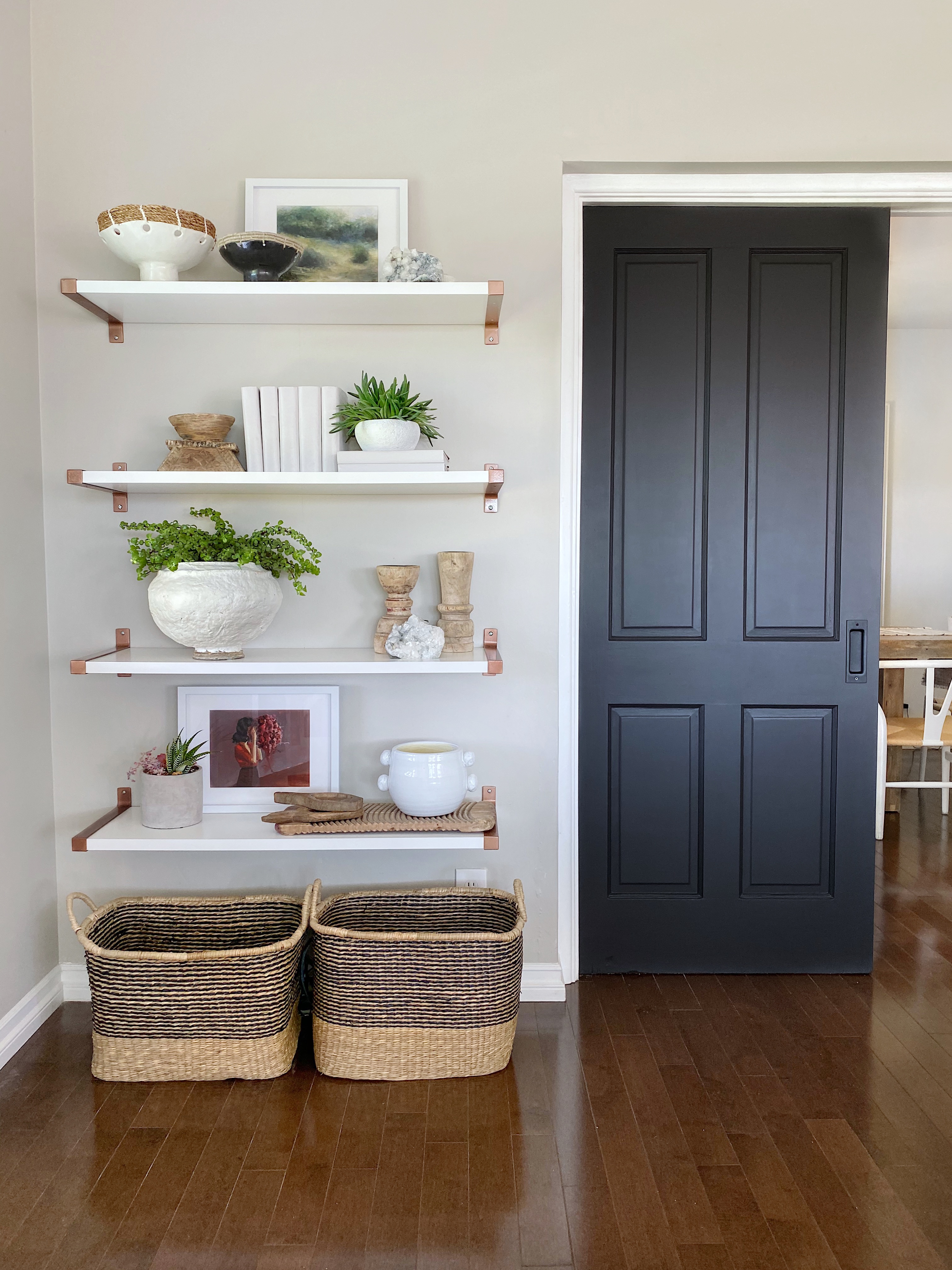 painting interior doors black gloss or satin Abigail Kidwell