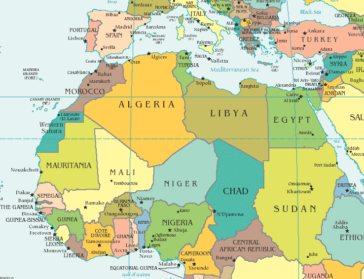 Map Libya And Egypt Libya The newest headache for the Egyptian Army The Heart of America