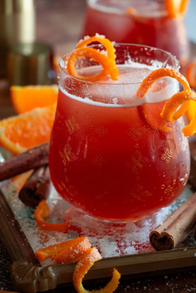 Easy Cranberry Orange Whiskey Sour Cocktail Recipe The Hearty Life