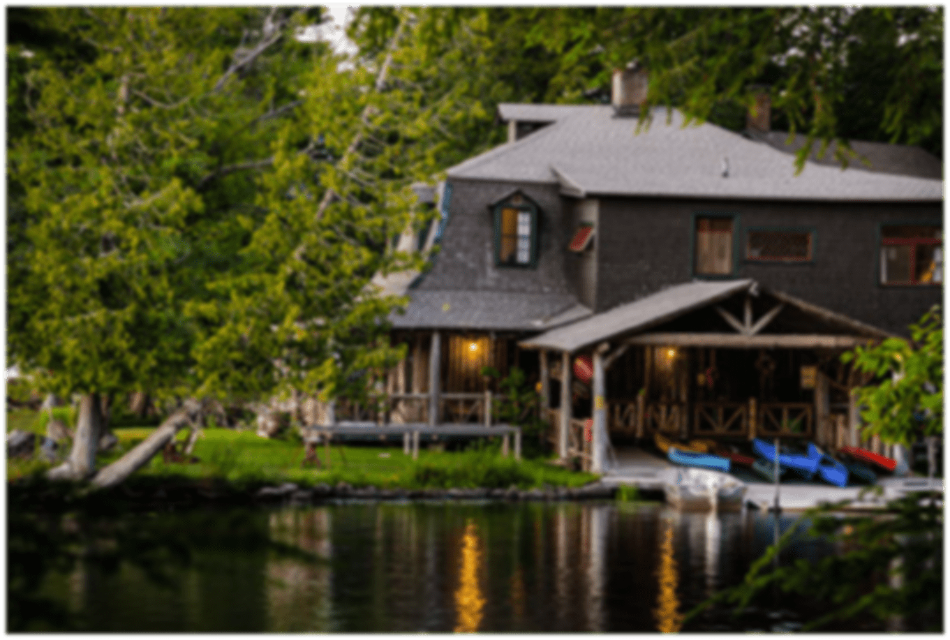 Main Lodge The Hedges on Blue Mountain Lake