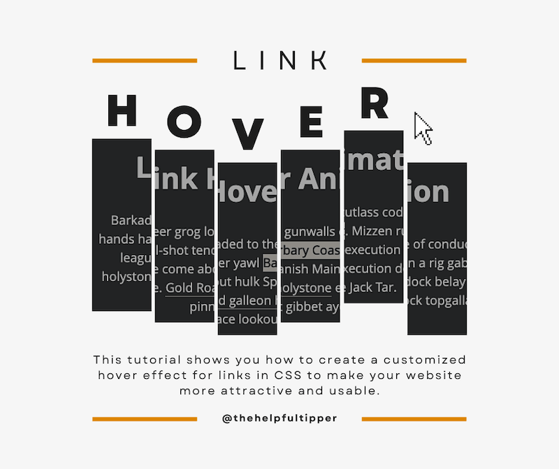 How To Create A Modern CSS Link Hover Effect THT