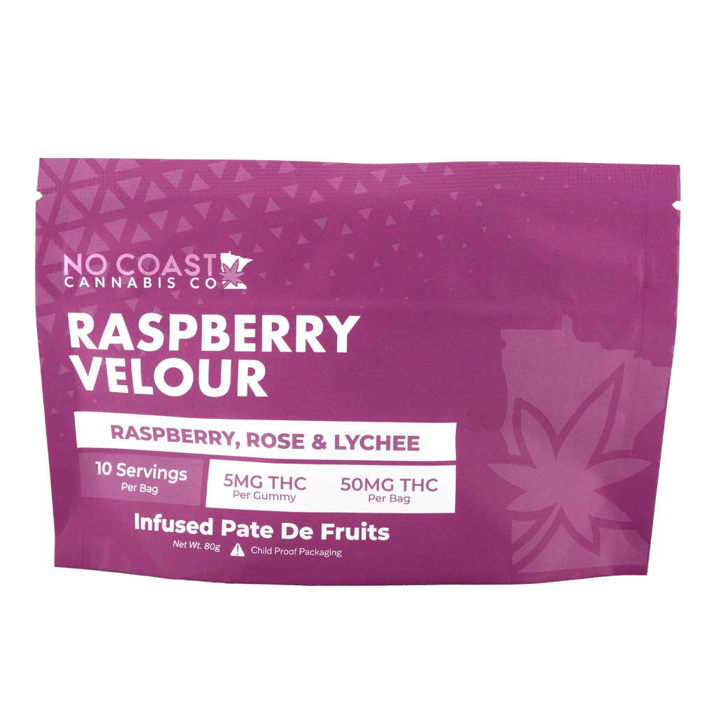 NO COAST Pâte de fruit 50mg THC (4 Flavors)