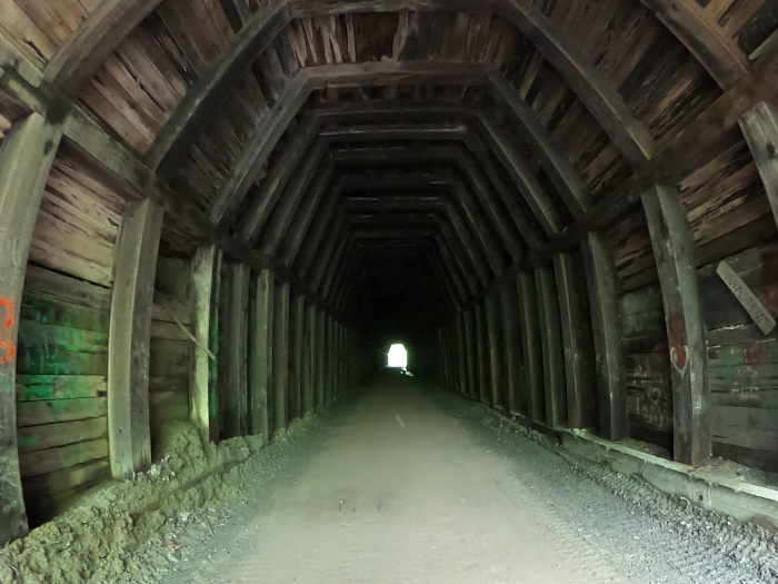 Moonville Tunnel and King Tunnel Trails along the Athens and Vinton