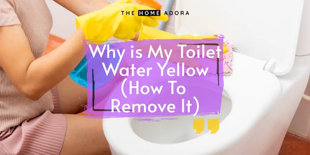 Why is My Toilet Water Yellow (How To Remove It) H&A