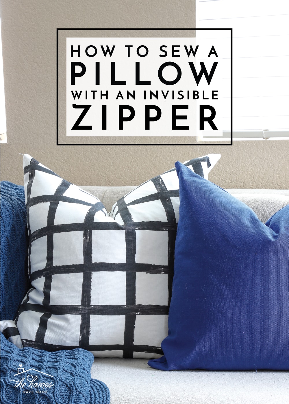 Putting A Zipper In A Pillow
