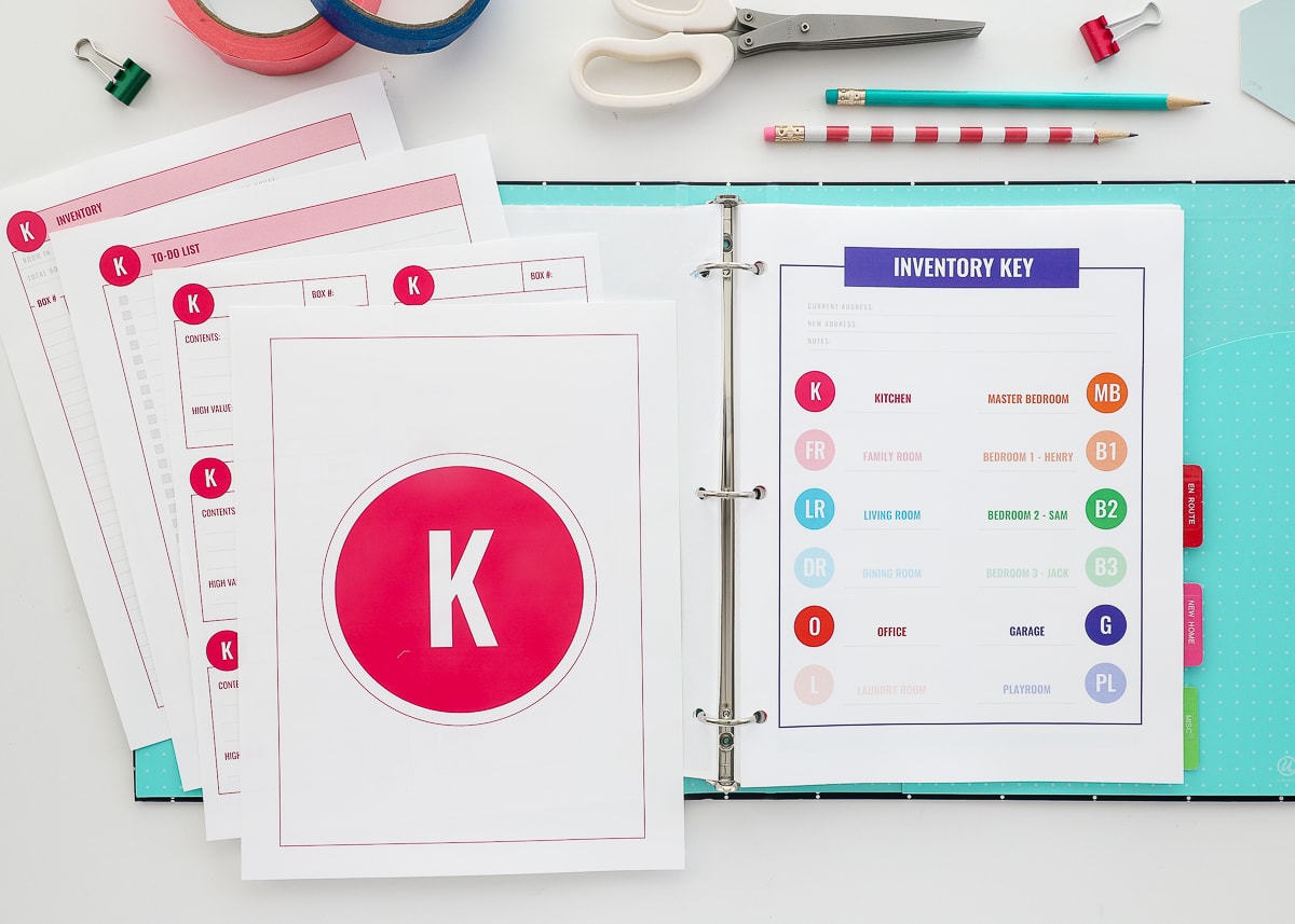 Printable Moving Box Labels & Inventories The Homes I Have Made