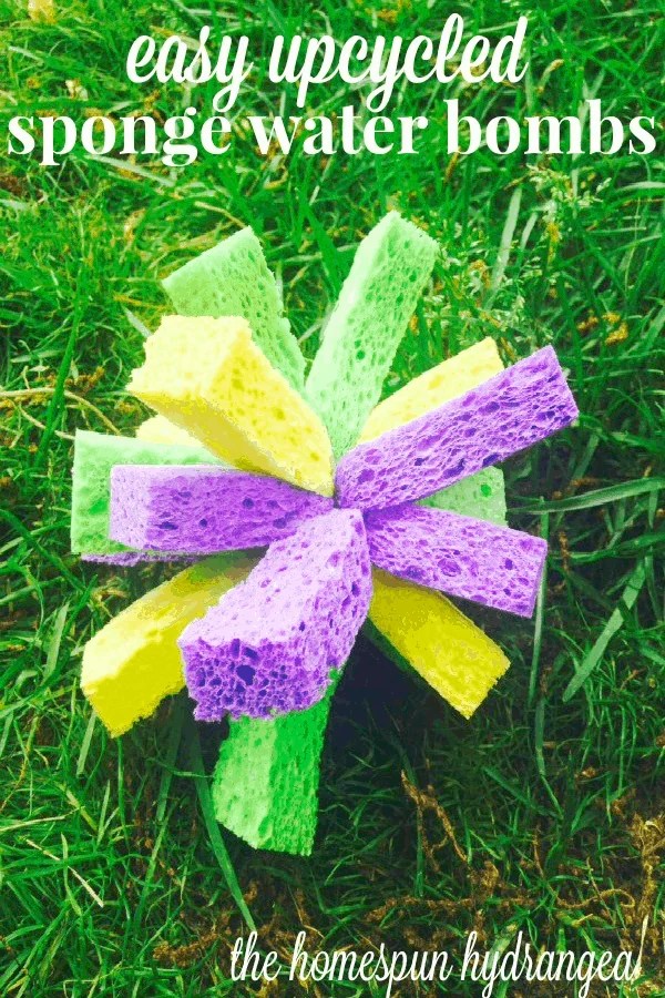 Simple and Fun Sponge Water Bombs Craft for Kids The Homespun Hydrangea