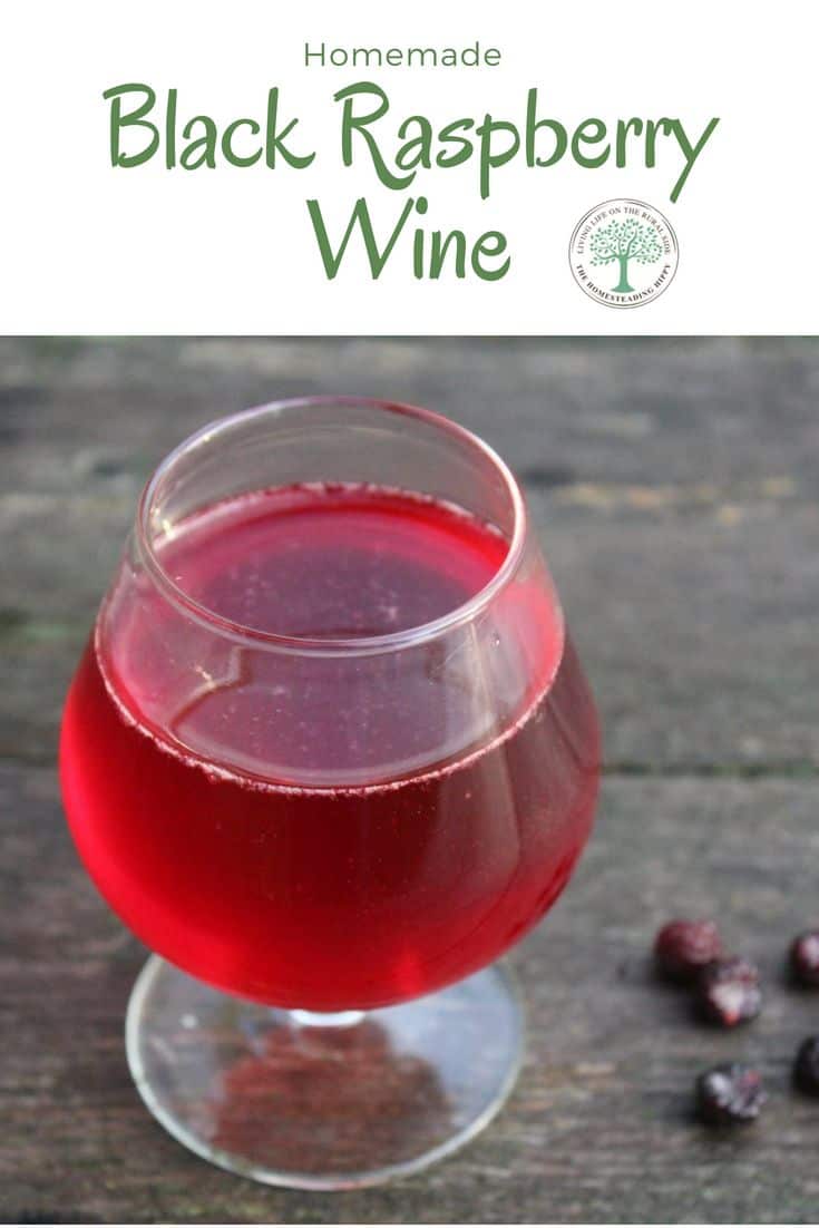 How To Make Black Raspberry Wine * The Homesteading Hippy