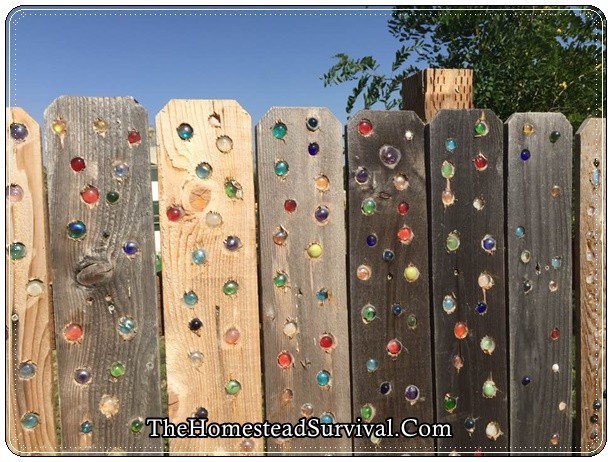 How To Add Glass Marbles to Garden Fence DIY Project The Homestead