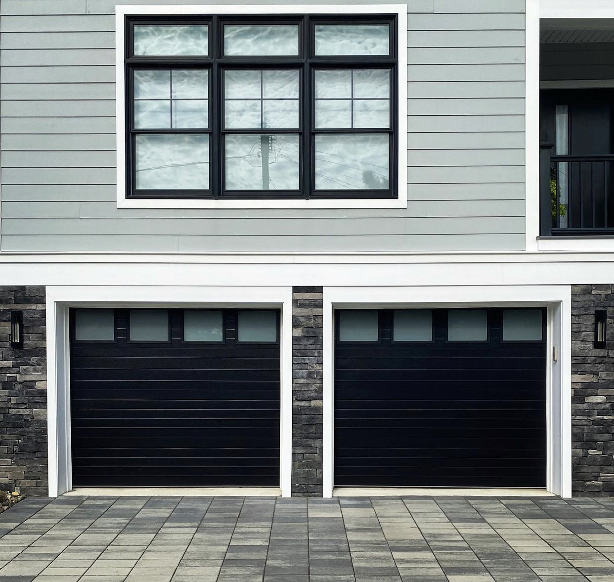 15 Garage Door Color Ideas For Grey Houses The Home Tome