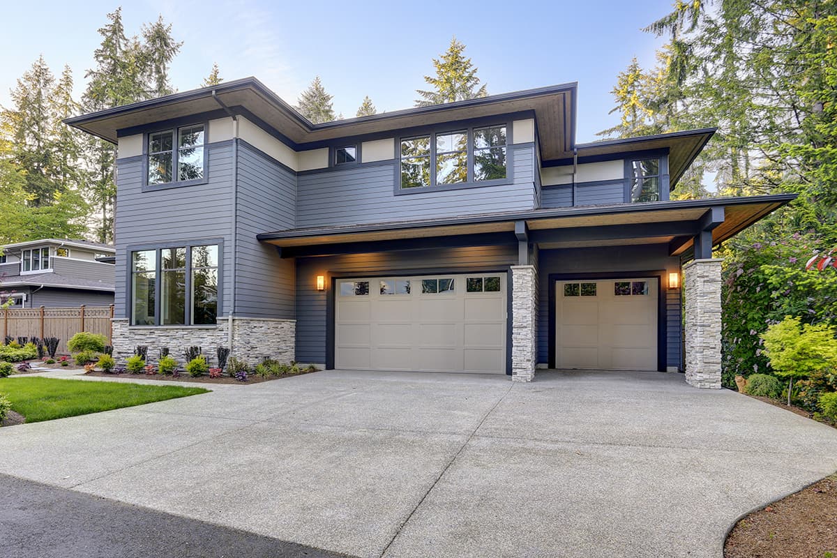 15 Garage Door Color Ideas For Grey Houses The Home Tome