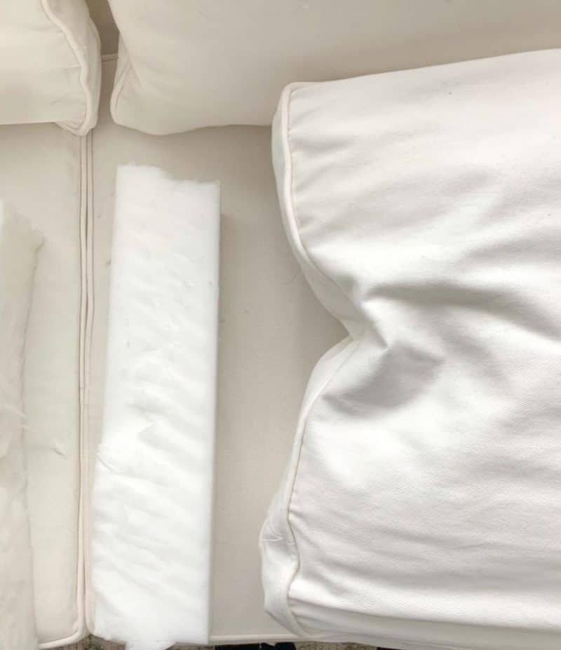 How To Fix Flat Couch Cushions - The Honeycomb Home