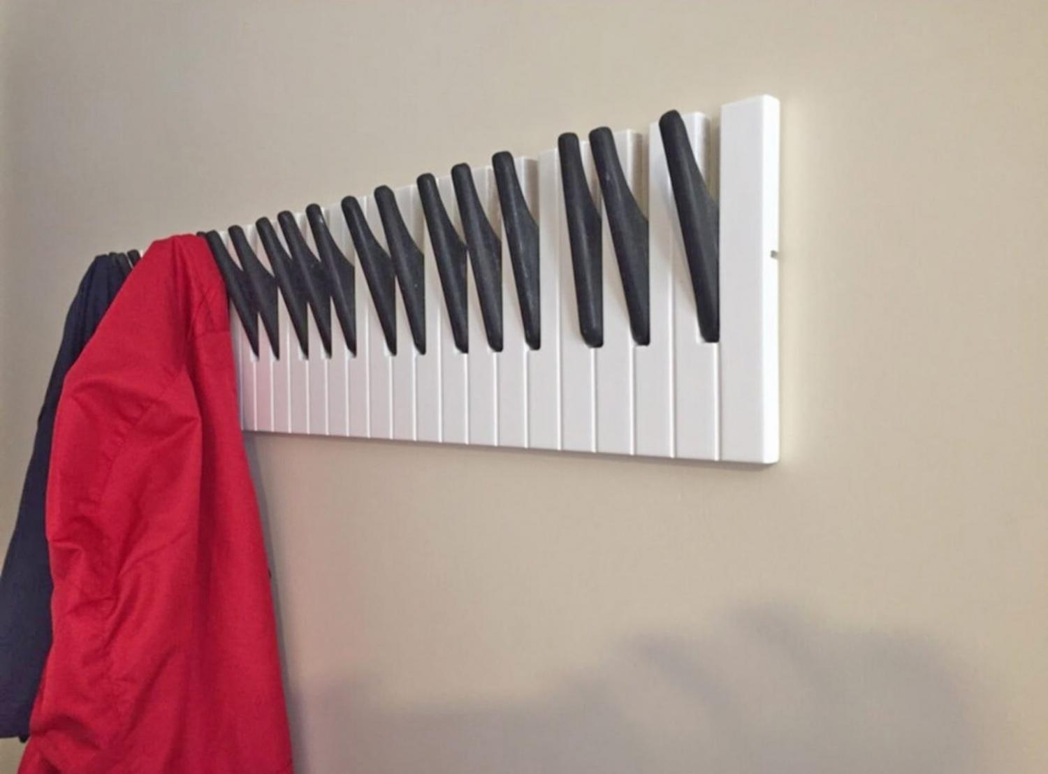 This Piano Keys Coat Rack Is Ideal For Music Lovers Of All Ages