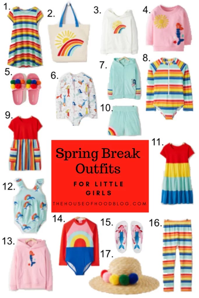Bright and Colorful Spring Break Outfits for Little Girls