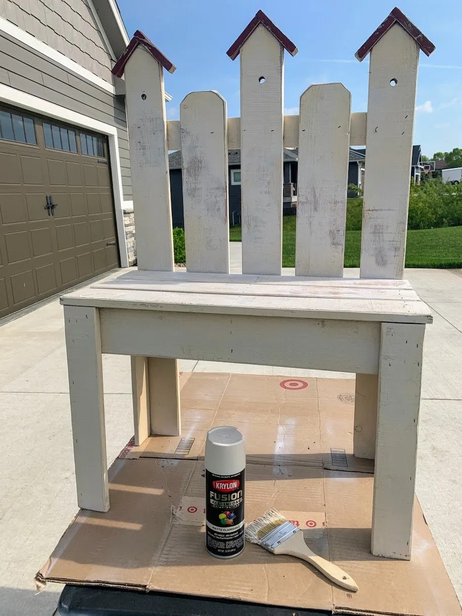 DIY Garden Bench Makeover The House on Silverado