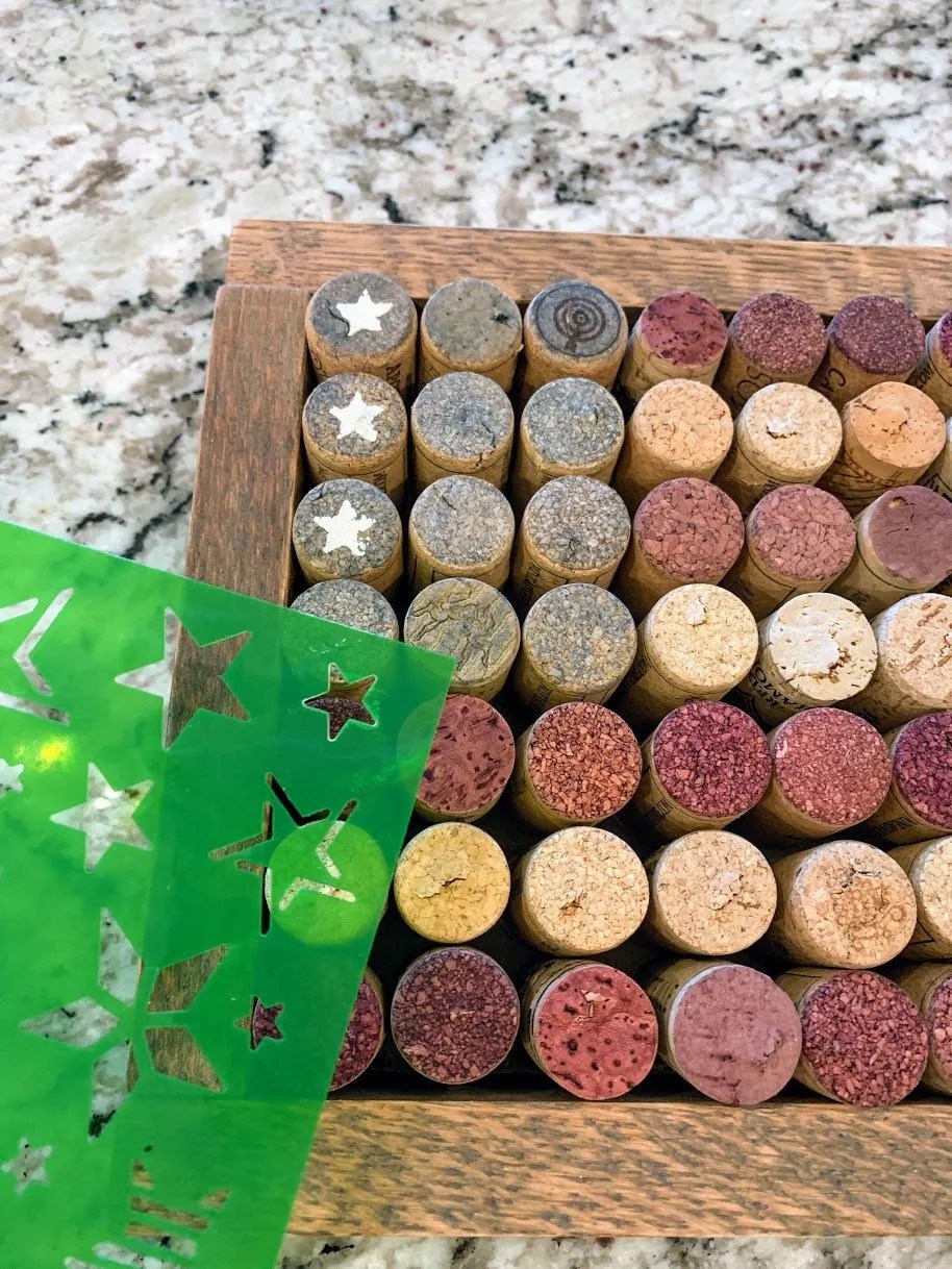 DIY Wine Cork Flag The House on Silverado