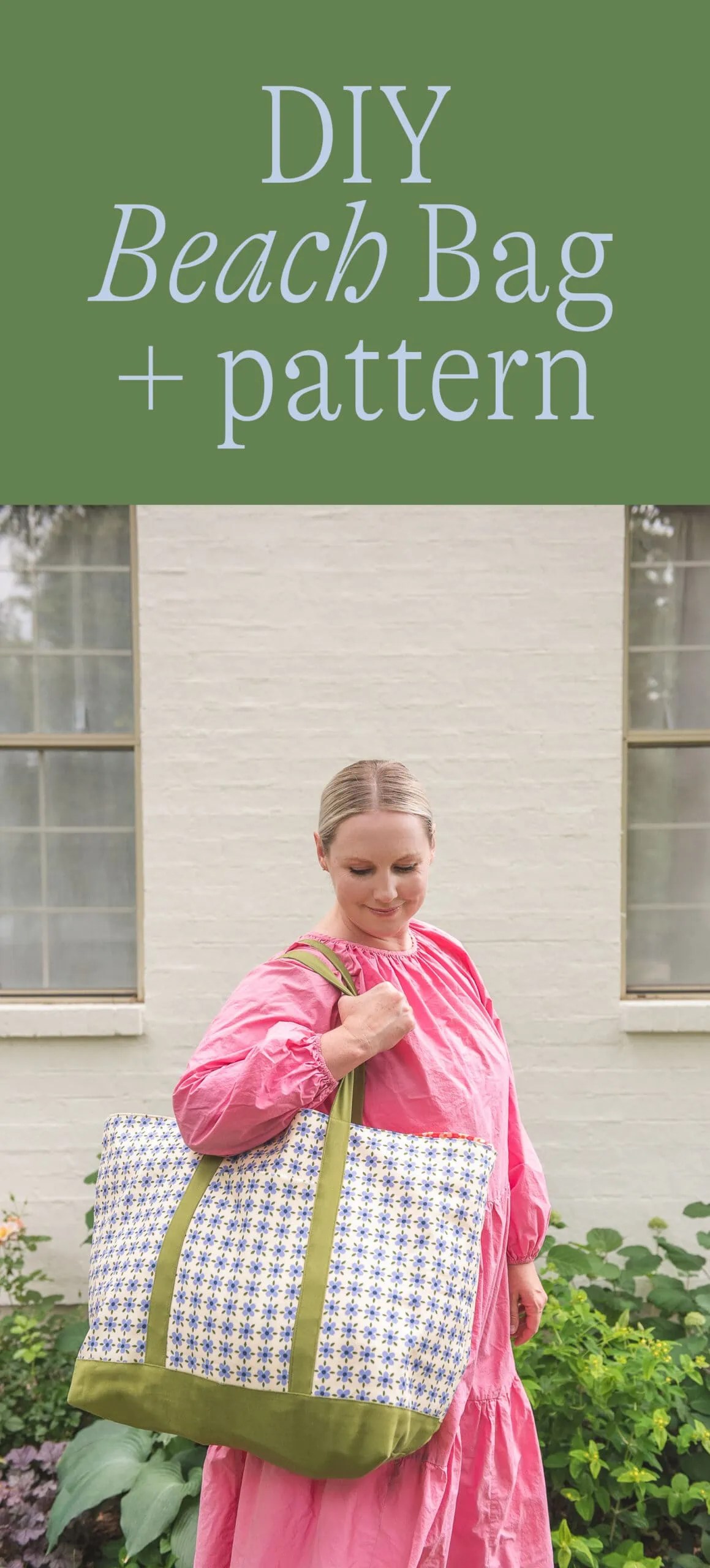 DIY beach bag and pattern The House That Lars Built