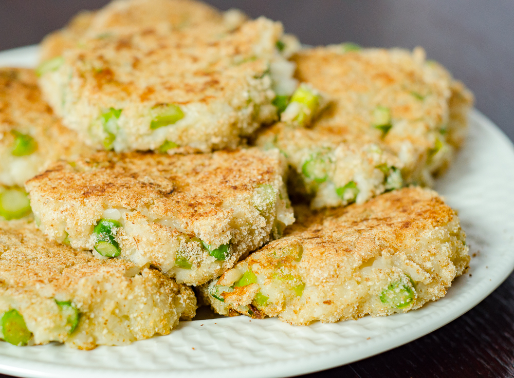Asparagus Risotto Cakes