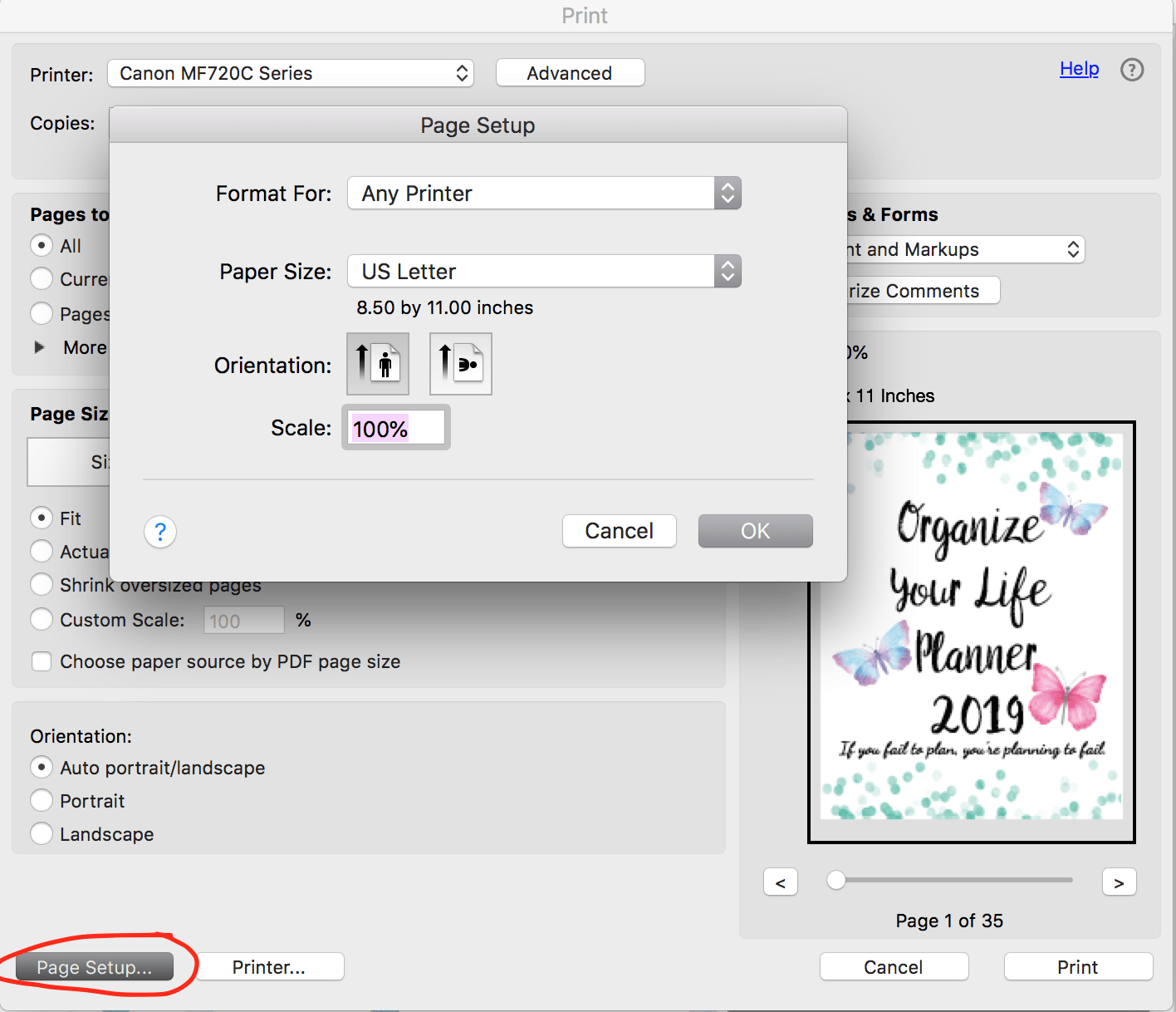 How to Resize Printables to Fit Your Planner